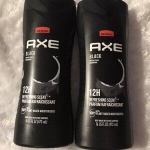 Axe Black Refreshing Long Lasting Body Wash Moisturizing 16oz Lot of 2